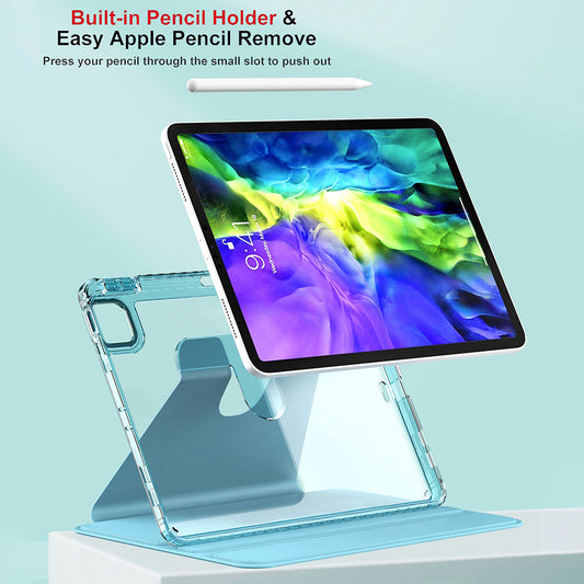 Hülle für Apple iPad Pro 11 (2024), Techsuit, Crystal Vision, Lila