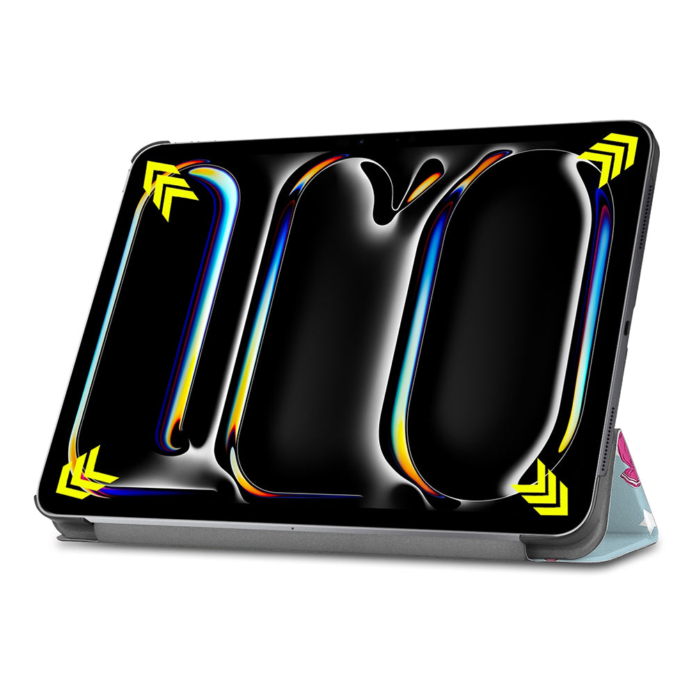 Hülle für Apple iPad Pro 11 (2024), Techsuit, FoldPro Unicorn, Mehrfarbig