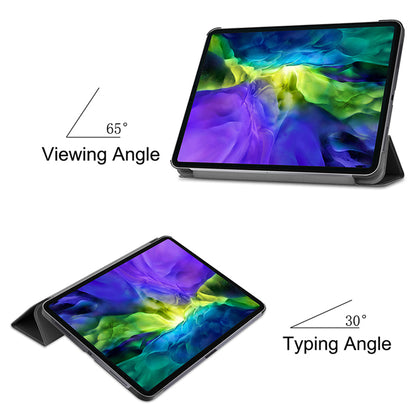 Hülle für Apple iPad Pro 12.9 (2022) / Pro 12.9 (2021) / Pro 12.9 (2020) / Pro 12.9 (2018), Techsuit, FoldPro, Schwarz