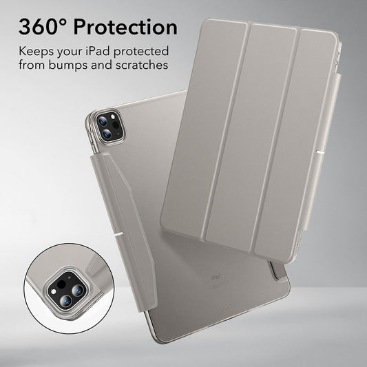 Hülle für Apple iPad Pro 13 (2024), ESR, Ascend Trifold, Grau