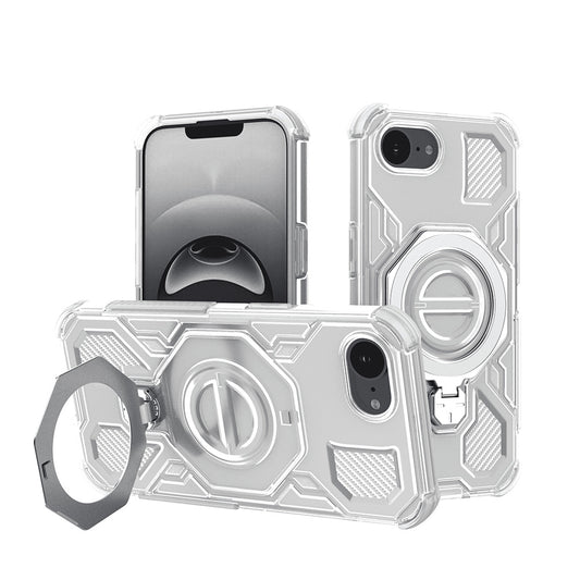 Hülle für Apple iPhone 17e / 16e, Techsuit, Carbon Shield Pro, Weiß