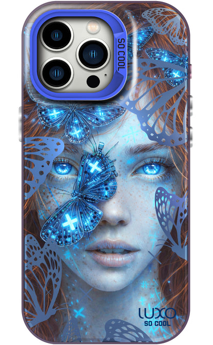 Case for Apple iPhone 17 Pro, LUXO So CooL, ArcadiA Butterfly Girl, Multicolor