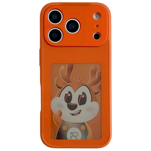 Hülle für Apple iPhone 17 Pro Max, OEM, individuell gestaltetes E-Ink-Display, Orange