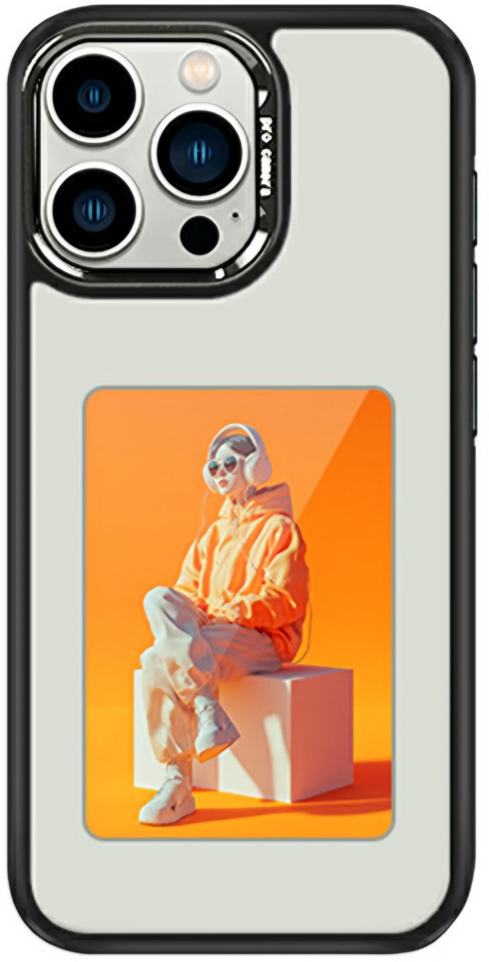 Hülle für Apple iPhone 16 Pro, OEM, Display Customized E-Ink (4 Zoll), Weiß