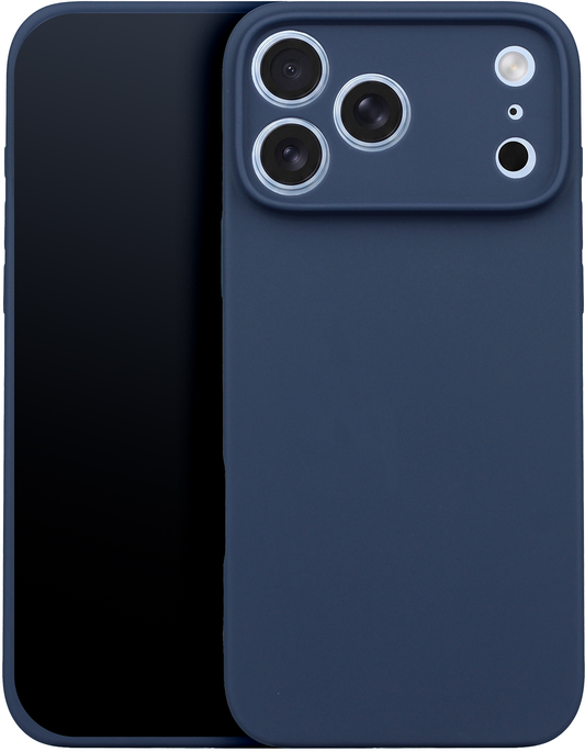 Hülle für Apple iPhone 18 Pro Max / 17 Pro Max, OEM, Silikon, Dunkelblau