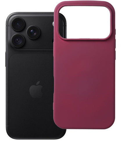 Hülle für Apple iPhone 18 Pro Max / 17 Pro Max, OEM, Silikon, Weinrot