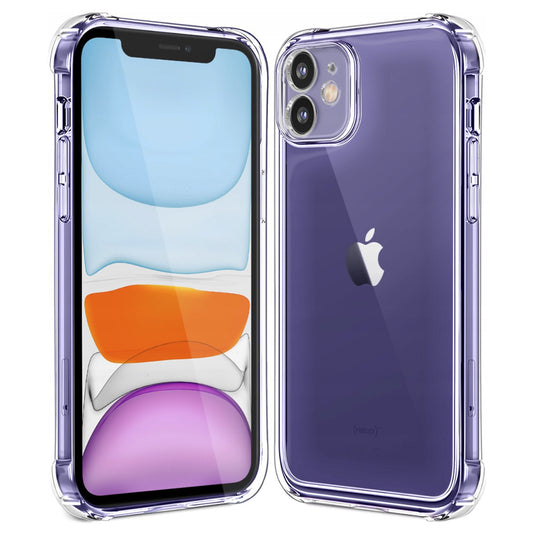 Hülle für Apple iPhone 11, Techsuit, stoßfest klar, transparent