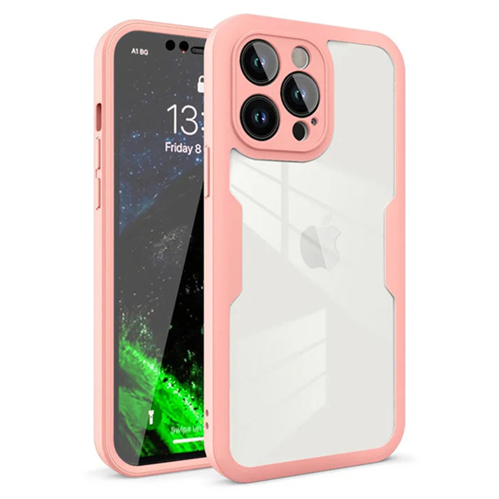 Hülle für Apple iPhone 12 Pro, Techsuit, ColorVerse 360, Rosa