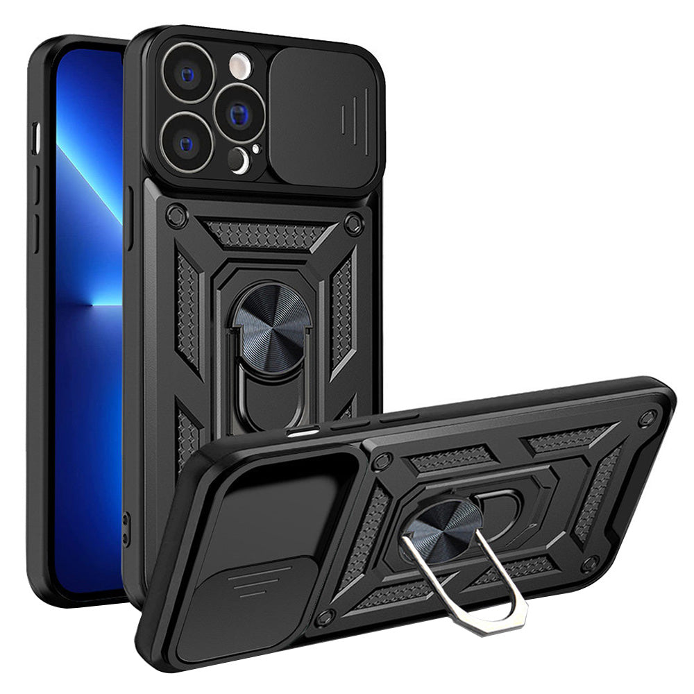 Hülle für Apple iPhone 13 Pro Max, Techsuit, CamShield, Schwarz