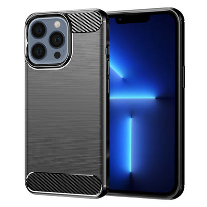 Hülle für Apple iPhone 13 Pro Max, Techsuit, Carbon, Schwarz