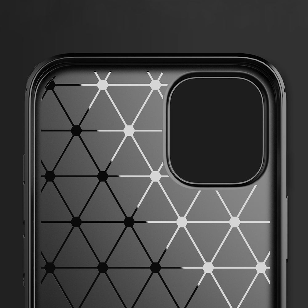 Hülle für Apple iPhone 13 Pro Max, Techsuit, Carbon, Schwarz