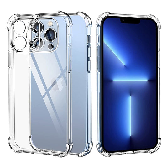 Hülle für Apple iPhone 13 Pro Max, Techsuit, stoßfest klar, transparent