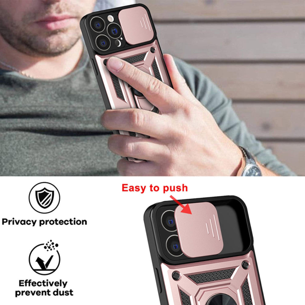 Hülle für Apple iPhone 13 Pro, Techsuit, CamShield, Rosa