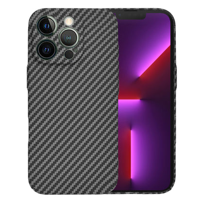 Hülle für Apple iPhone 13 Pro, Techsuit, Carbonite FiberShell, Schwarz