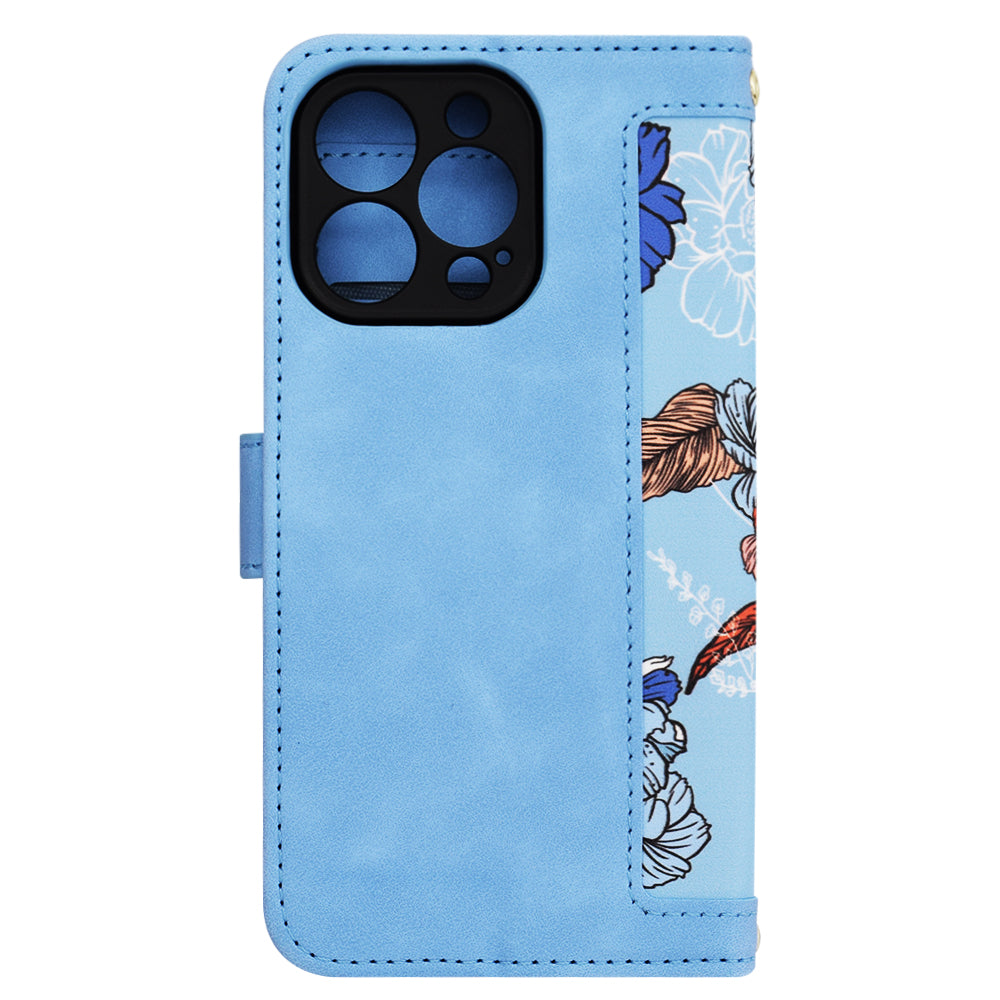 Hülle für Apple iPhone 13 Pro, Techsuit, FlipCraft, Blau