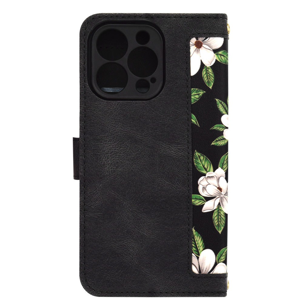 Hülle für Apple iPhone 13 Pro, Techsuit, FlipCraft, Schwarz