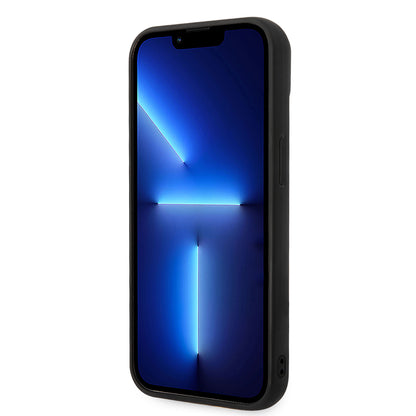Hülle für Apple iPhone 14 Plus, Karl Lagerfeld, 3D Monogram, Schwarz