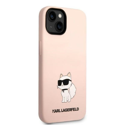Hülle für Apple iPhone 14 Plus, Karl Lagerfeld, Silicone Choupette, Rosa