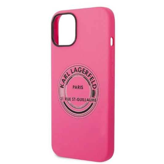 Case for Apple iPhone 14 Plus, Karl Lagerfeld, Silicone RSG, Pink