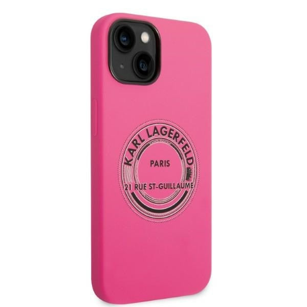 Hülle für Apple iPhone 14 Plus, Karl Lagerfeld, Silikon RSG, Rosa