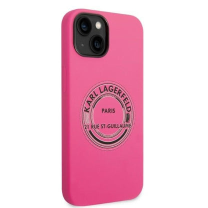 Hülle für Apple iPhone 14 Plus, Karl Lagerfeld, Silikon RSG, Rosa