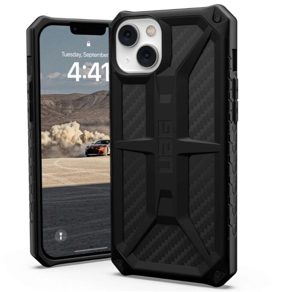 Hülle für Apple iPhone 14 Plus, Urban Armor Gear, Monarch Carbon, Schwarz