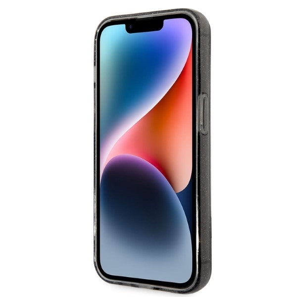 Hülle für Apple iPhone 14 Pro Max, Karl Lagerfeld, Glitter Karl & Choupette, Schwarz