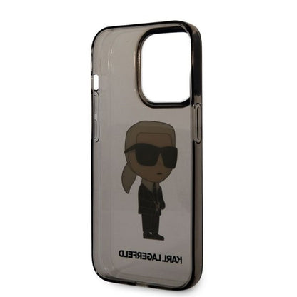 Hülle für Apple iPhone 14 Pro Max, Karl Lagerfeld, IML Ikonik NFT, Schwarz