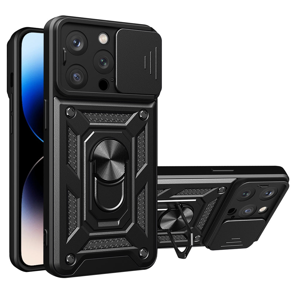 Hülle für Apple iPhone 14 Pro Max, Techsuit, CamShield, Schwarz