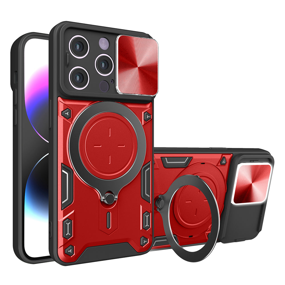 Hülle für Apple iPhone 14 Pro, Techsuit, CamGuard Pro, Rot
