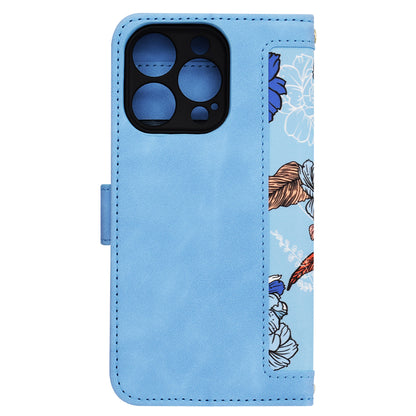 Hülle für Apple iPhone 14 Pro, Techsuit, FlipCraft, Blau