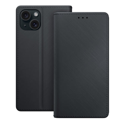 Hülle für Apple iPhone 15, 3MK, Wallet, Schwarz