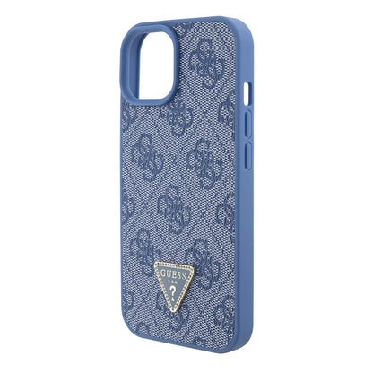 Hülle für Apple iPhone 15, Guess, Crossbody 4G Metal Logo, Blau