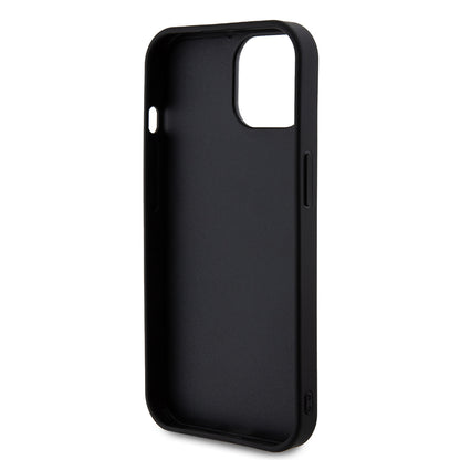 Hülle für Apple iPhone 15, Guess, Rhinestone Metal Logo, Gelb