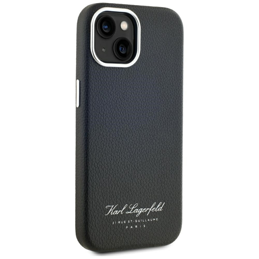 Hülle für Apple iPhone 15, Karl Lagerfeld, RSG, Schwarz