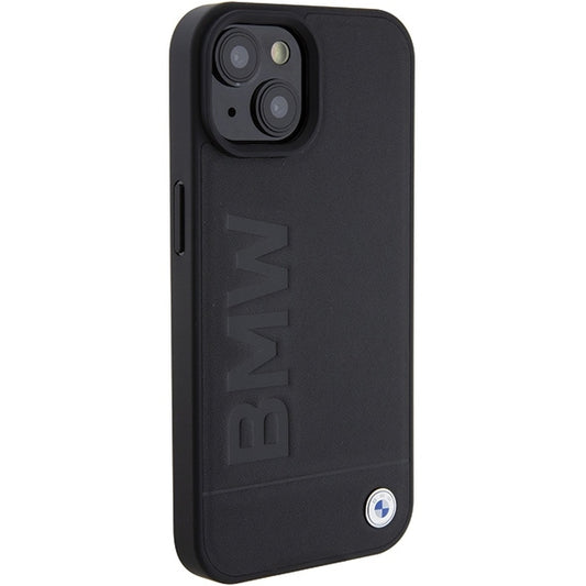 Hülle für Apple iPhone 15 Plus, BMW, Natural Hot Stamp, Schwarz