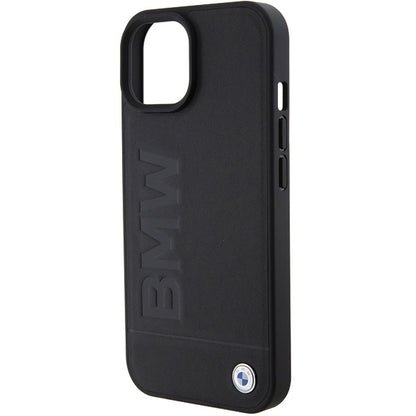 Hülle für Apple iPhone 15 Plus, BMW, Natural Hot Stamp, Schwarz