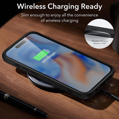 Case for Apple iPhone 15 Plus, ESR, Air Shield Boost Kickstand, Black