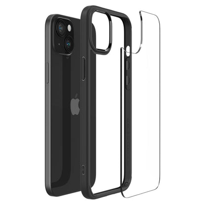 Hülle für Apple iPhone 15 Plus, Spigen, Ultra Hybrid, Mattschwarz