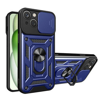 Hülle für Apple iPhone 15 Plus, Techsuit, CamShield, Blau