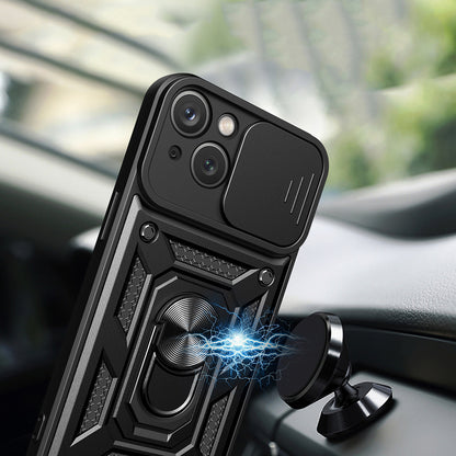 Hülle für Apple iPhone 15 Plus, Techsuit, CamShield, Blau