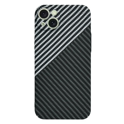 Hülle für Apple iPhone 15 Plus, Techsuit, Carbonite FiberShell, Schwarz Grau