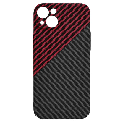 Hülle für Apple iPhone 15 Plus, Techsuit, Carbonite FiberShell, Schwarz Rot