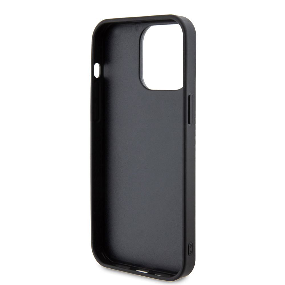 Hülle für Apple iPhone 15 Pro, Guess, Rhinestone Metal Logo, Gelb