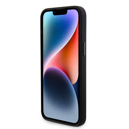 Hülle für Apple iPhone 15 Pro Max, Karl Lagerfeld, Silikon Karl & Choupette Köpfe, Schwarz
