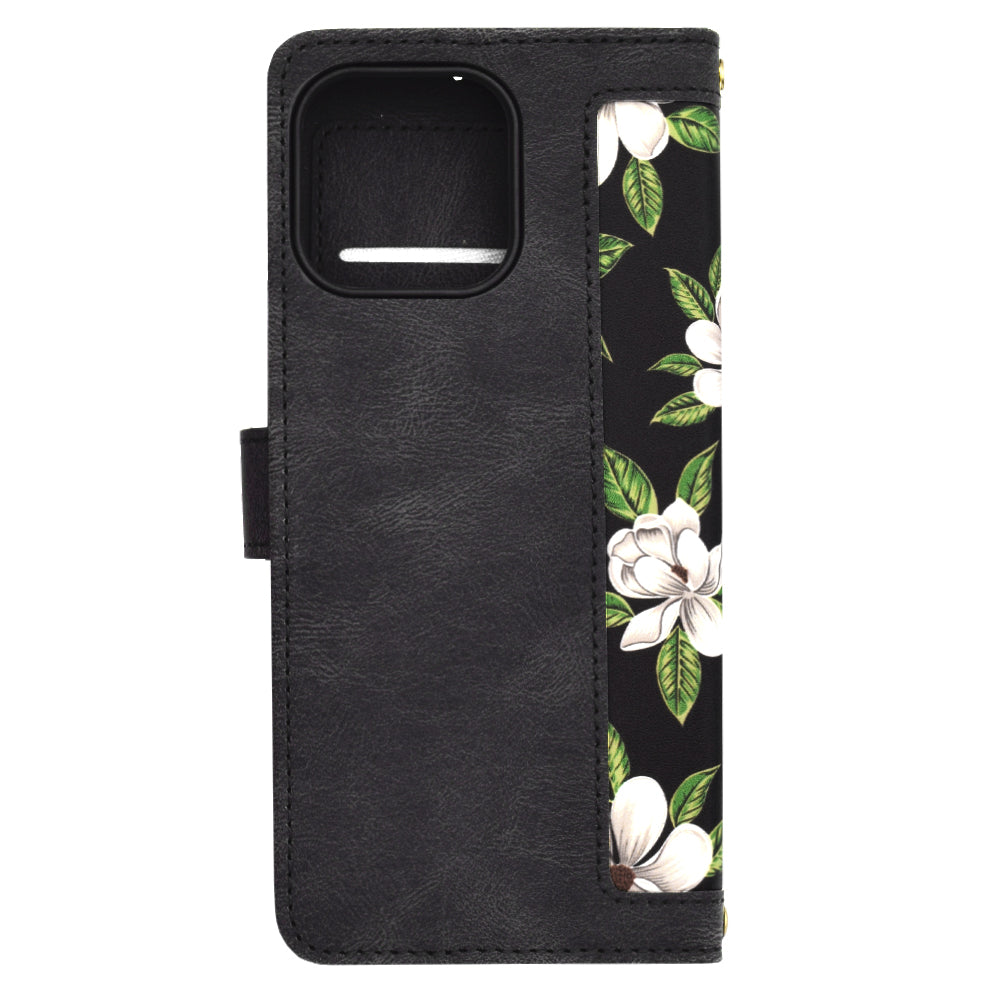 Hülle für Apple iPhone 15 Pro Max, Techsuit, FlipCraft, Schwarz