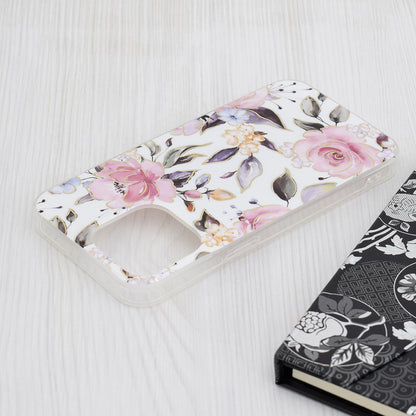 Hülle für Apple iPhone 15 Pro Max, Techsuit, Marble, Weiß