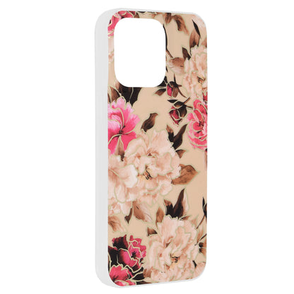 Hülle für Apple iPhone 15 Pro Max, Techsuit, Marble, Beige