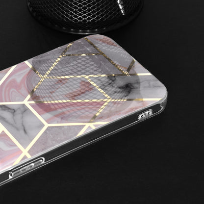 Hülle für Apple iPhone 15 Pro Max, Techsuit, Marble, Rosa