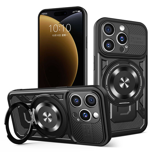 Hülle für Apple iPhone 15 Pro Max, Techsuit, RuggedCam, Schwarz